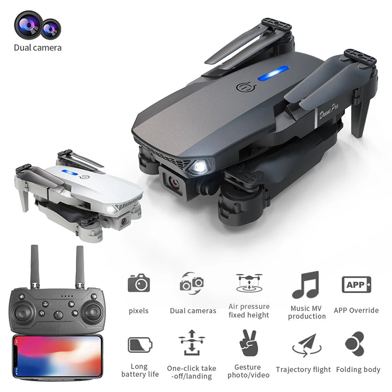 ZNLYRION 4K Dual Camera FPV RC Drone Foldable Quadcopter