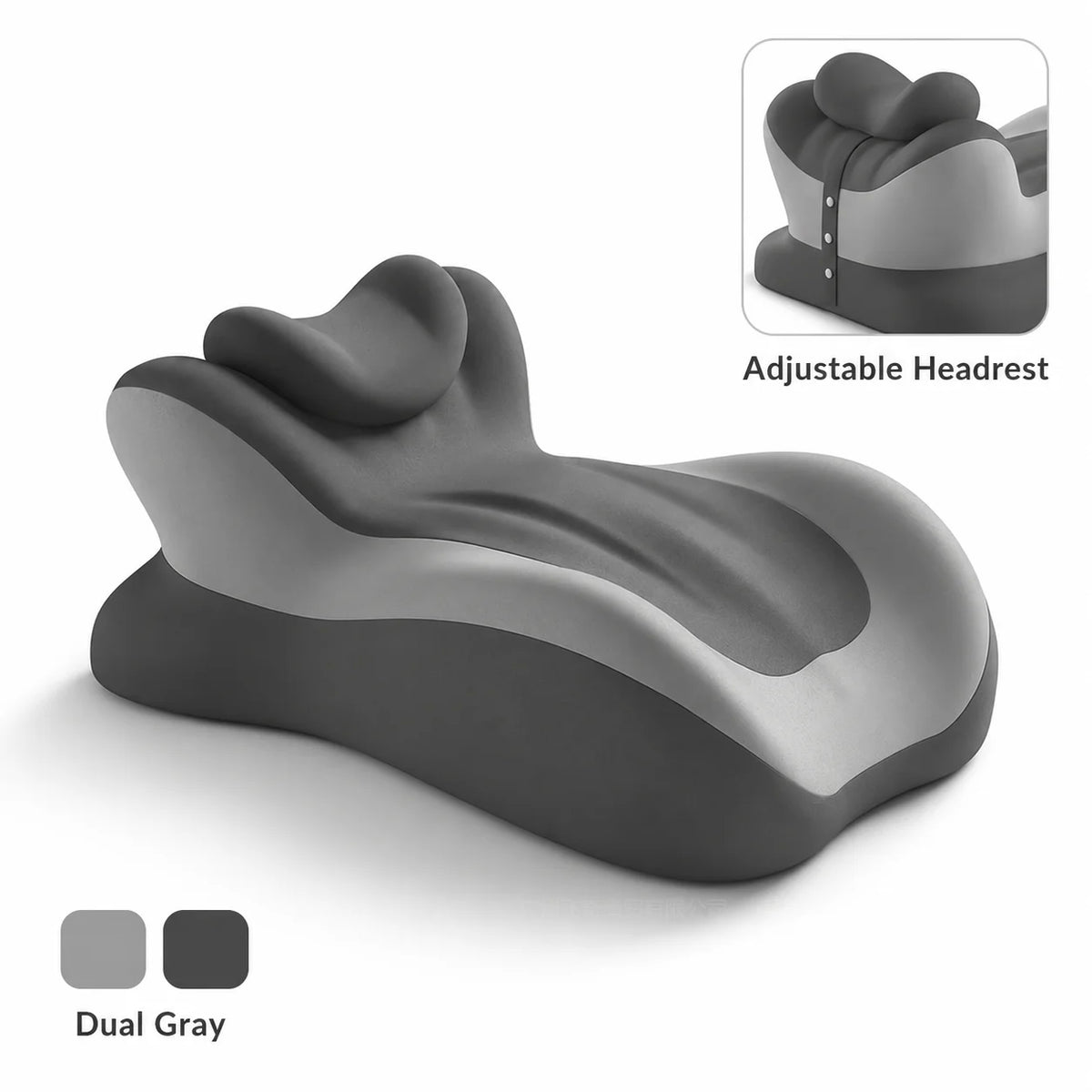 Ergonomic Memory Foam Reading Pillow With Removable Headrest