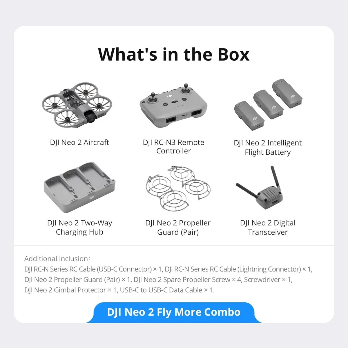 DJI Neo 2 Fly More Combo With RCN3 Stabilized Camera