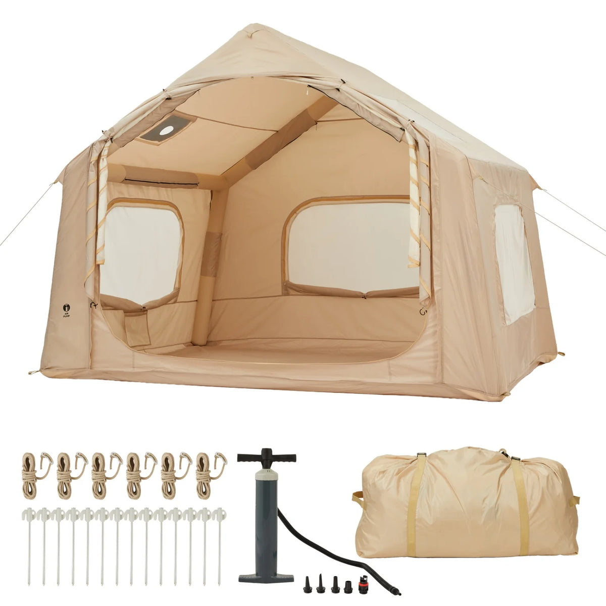 HiMISS Inflatable Camping Tent Outdoor Family Weather Resistant Shelter