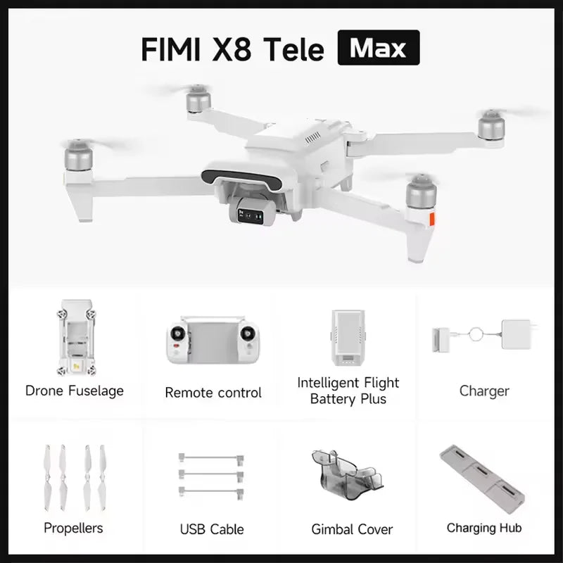 Fimi X8 Tele Max Professional Drone 4K 30x 3-Axis Gimbal