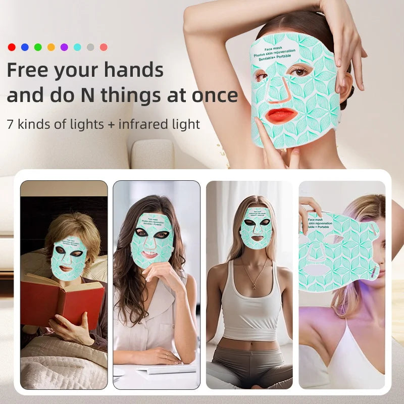 UBilli Led Near Infrared Light Therapy Face Mask Skin Rejuvenation