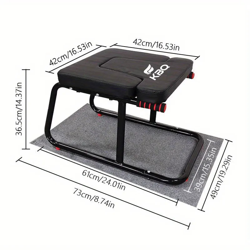 KBQ Inverted Yoga Stool With Double Armrests For Balance Training