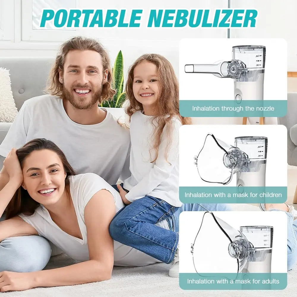 Quiet Portable USB Rechargeable Cool Mist Steam Inhaler