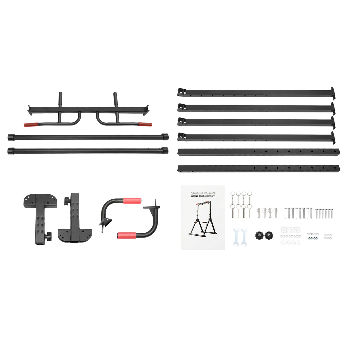 Adjustable Triangular Pull Up Bar With Dip Station For Home
