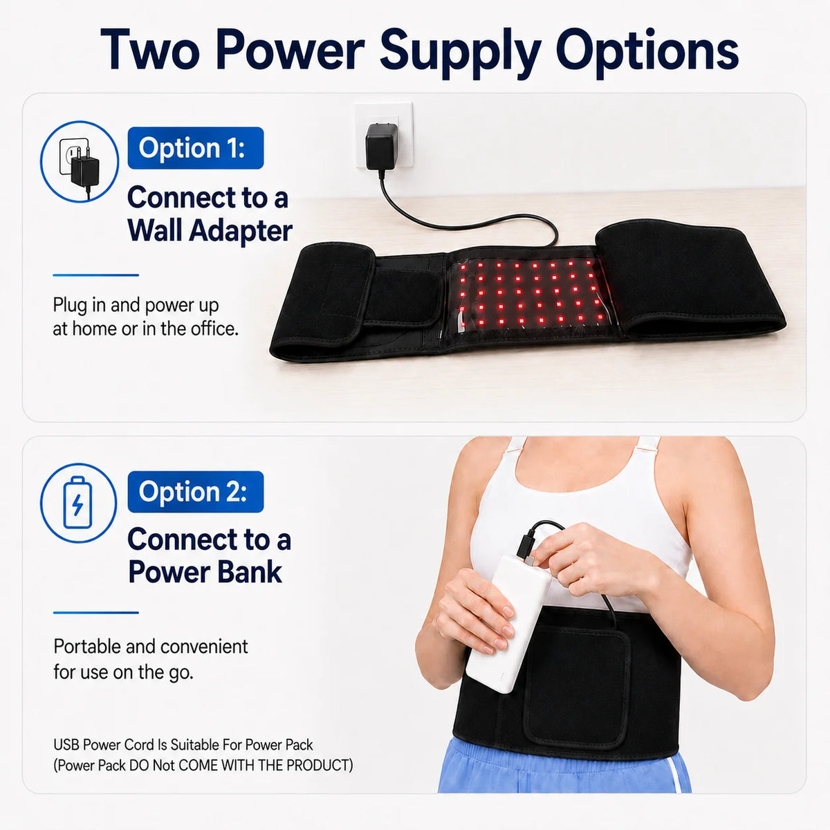 Red Light Therapy Belt With 660Nm And 850Nm Wavelengths