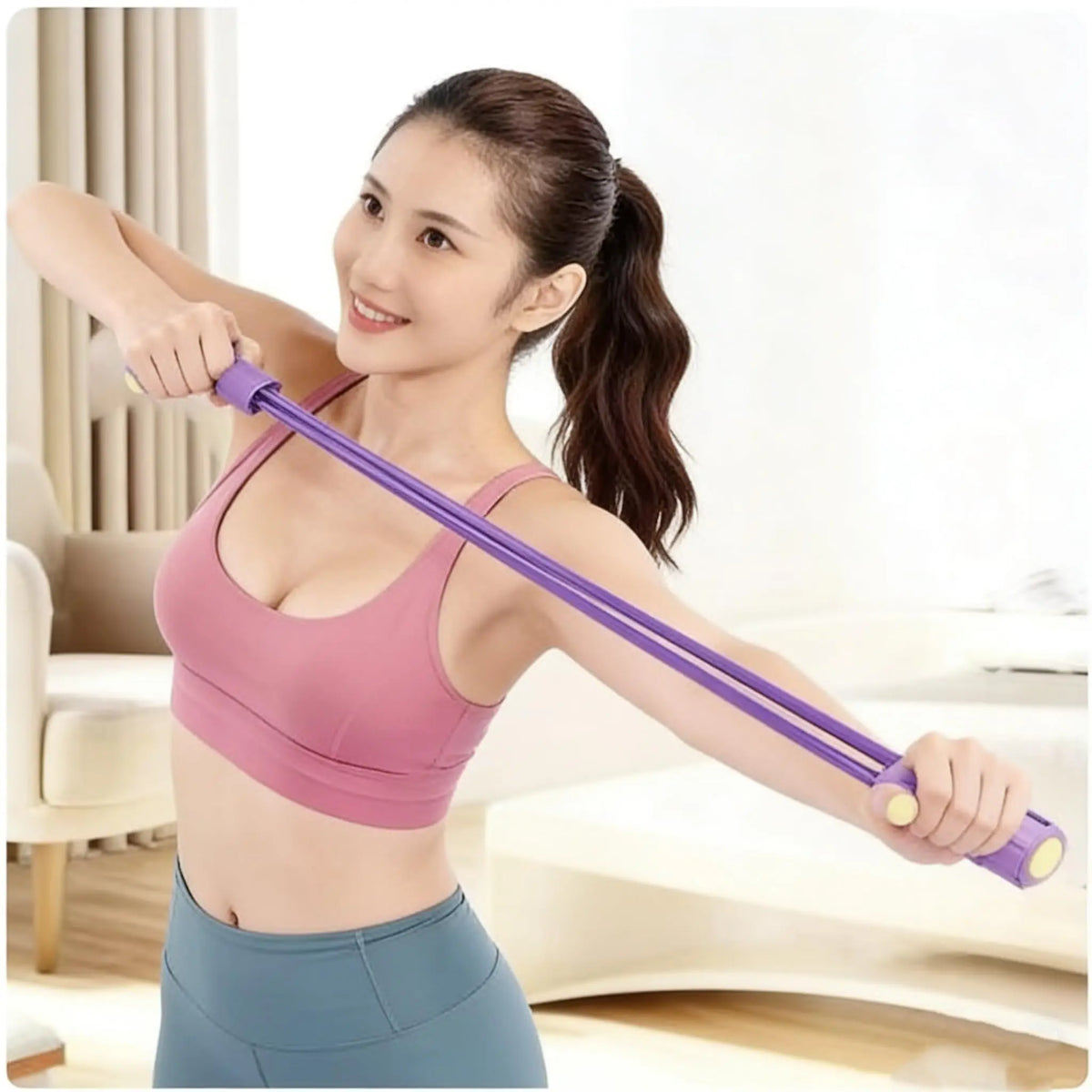 Multifunctional Pedal Resistance Band Tension Rope for Home Gym Workout
