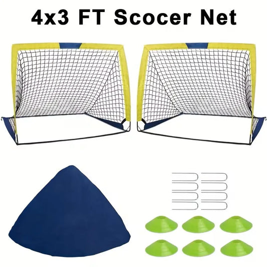Portable Pop Up Soccer Goals For Indoor And Outdoor Play