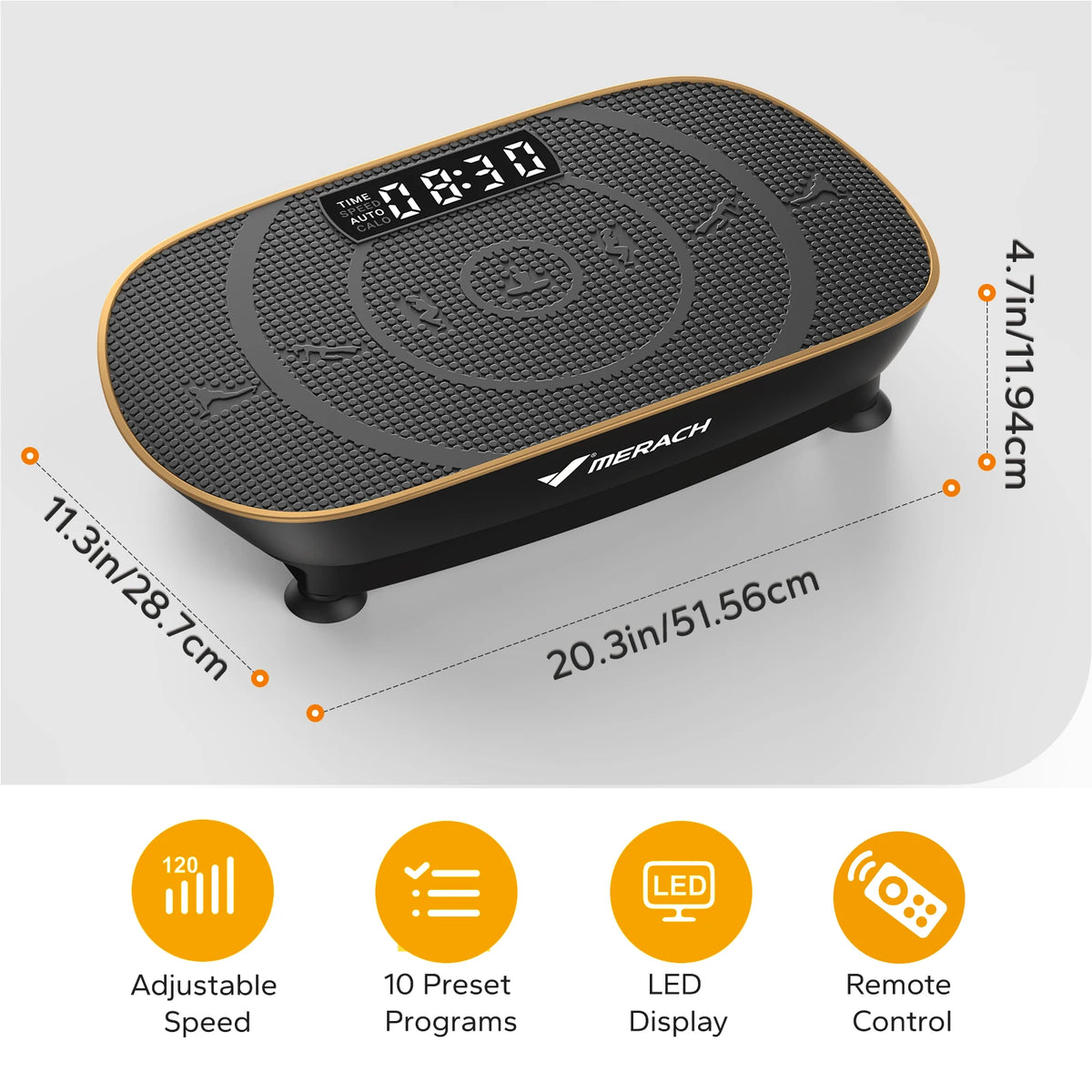Merach Vibration Plate Exercise Machine For Whole Body Workout Fitness