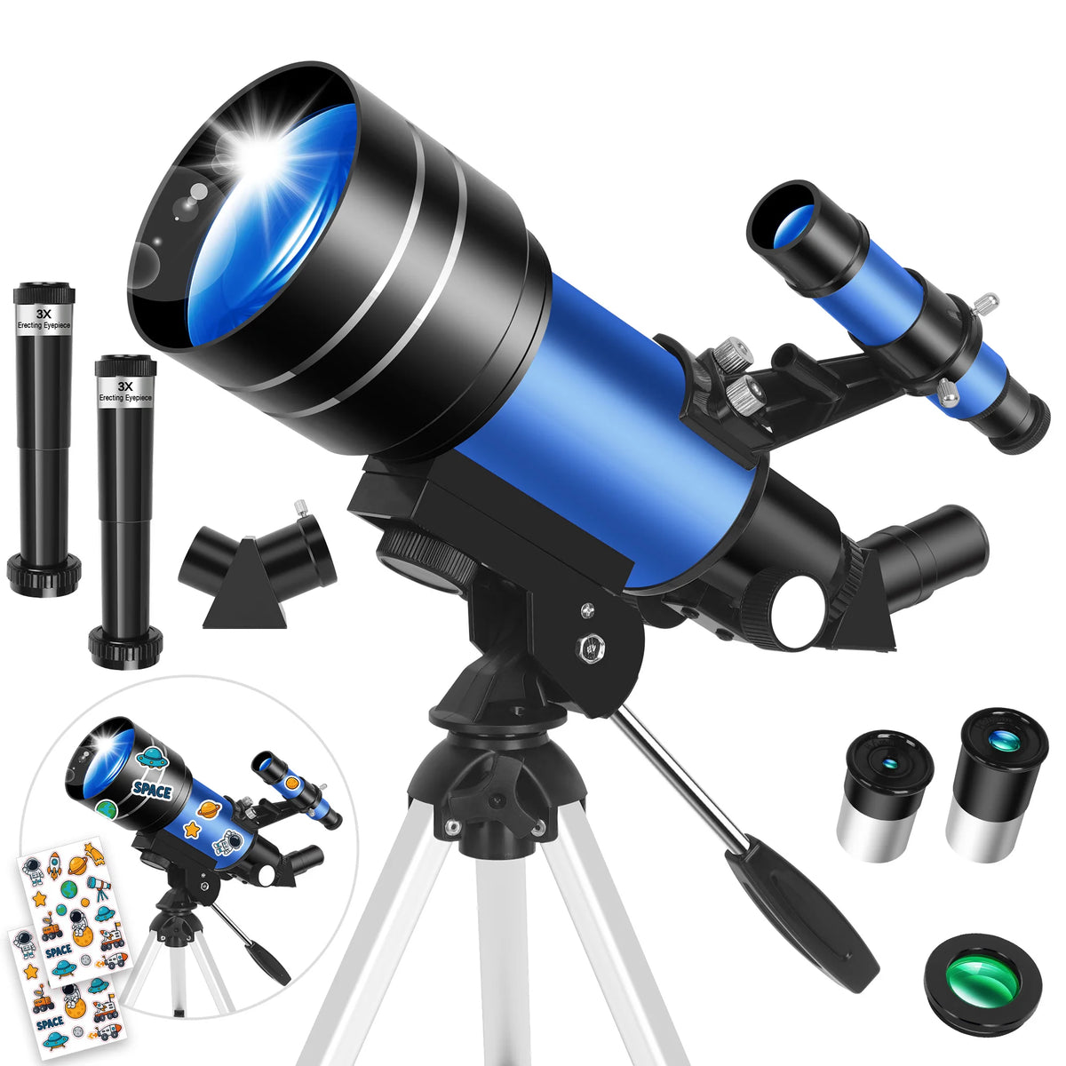 Compact Astronomical Telescope For Nature Observation And Camping Use