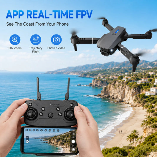 ZNLYRION 4K Dual Camera FPV RC Drone Foldable Quadcopter