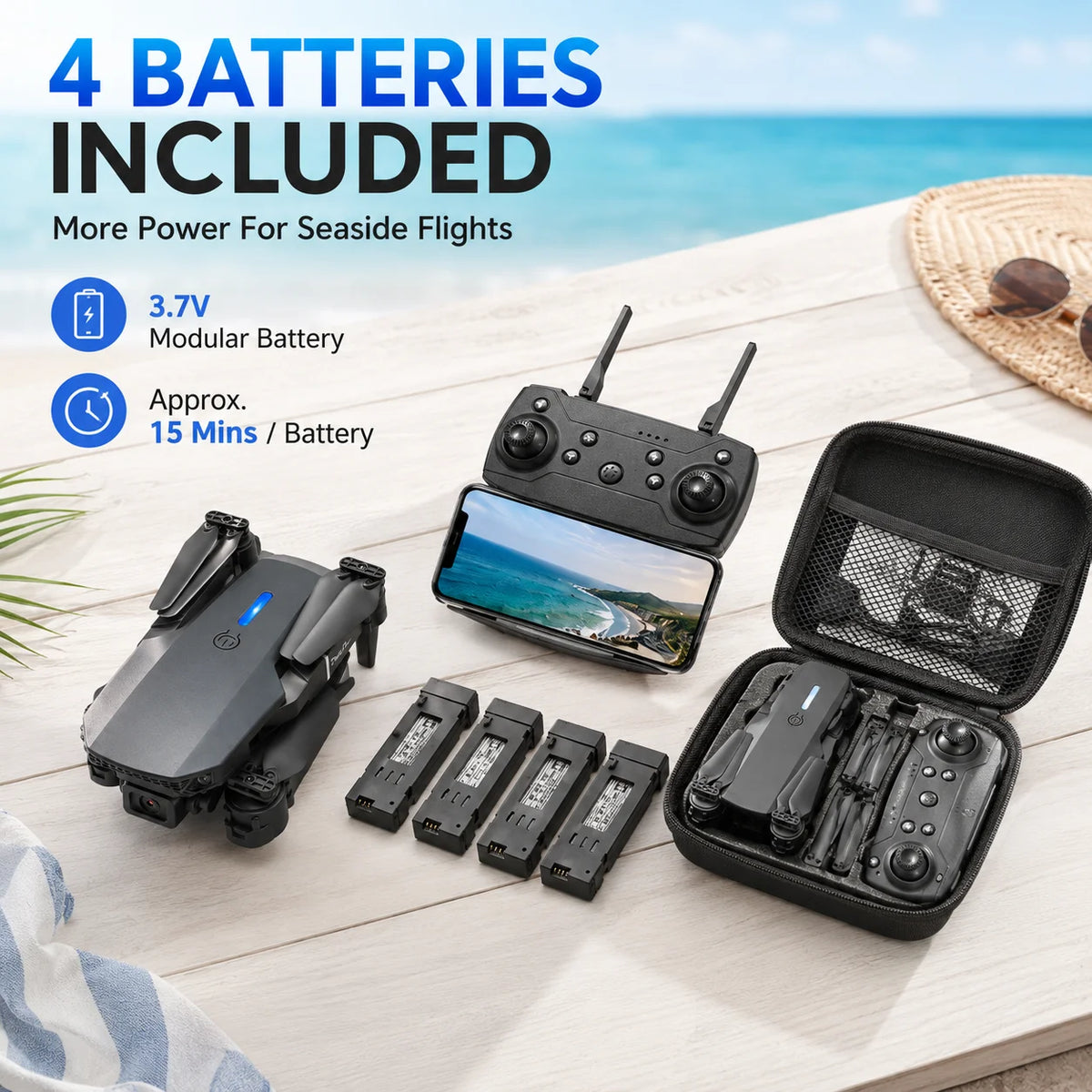 ZNLYRION 4K Dual Camera FPV RC Drone Foldable Quadcopter