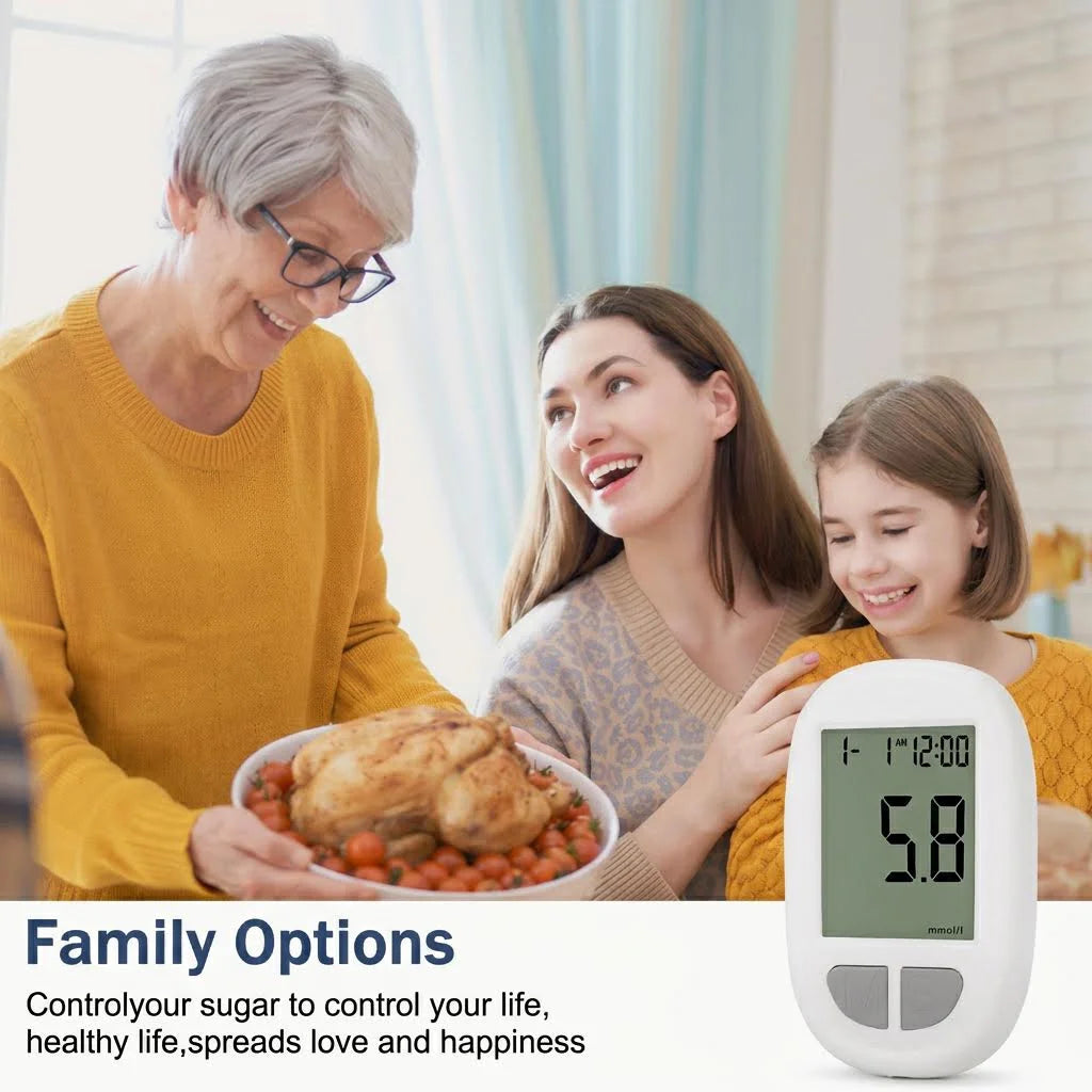 VivaGuard Blood Glucose Monitor Kit With 50 Strips And Lancets