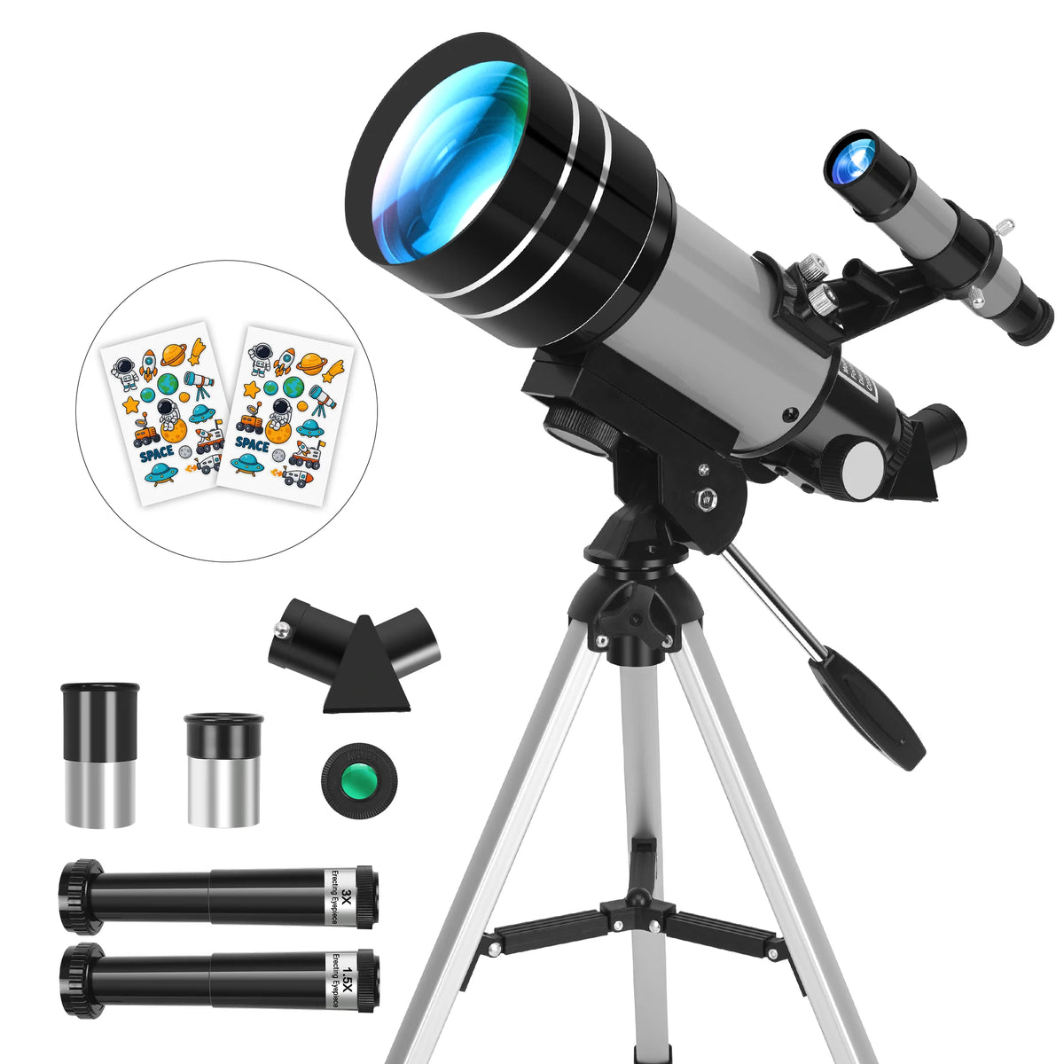 Compact Astronomical Telescope For Nature Observation And Camping Use