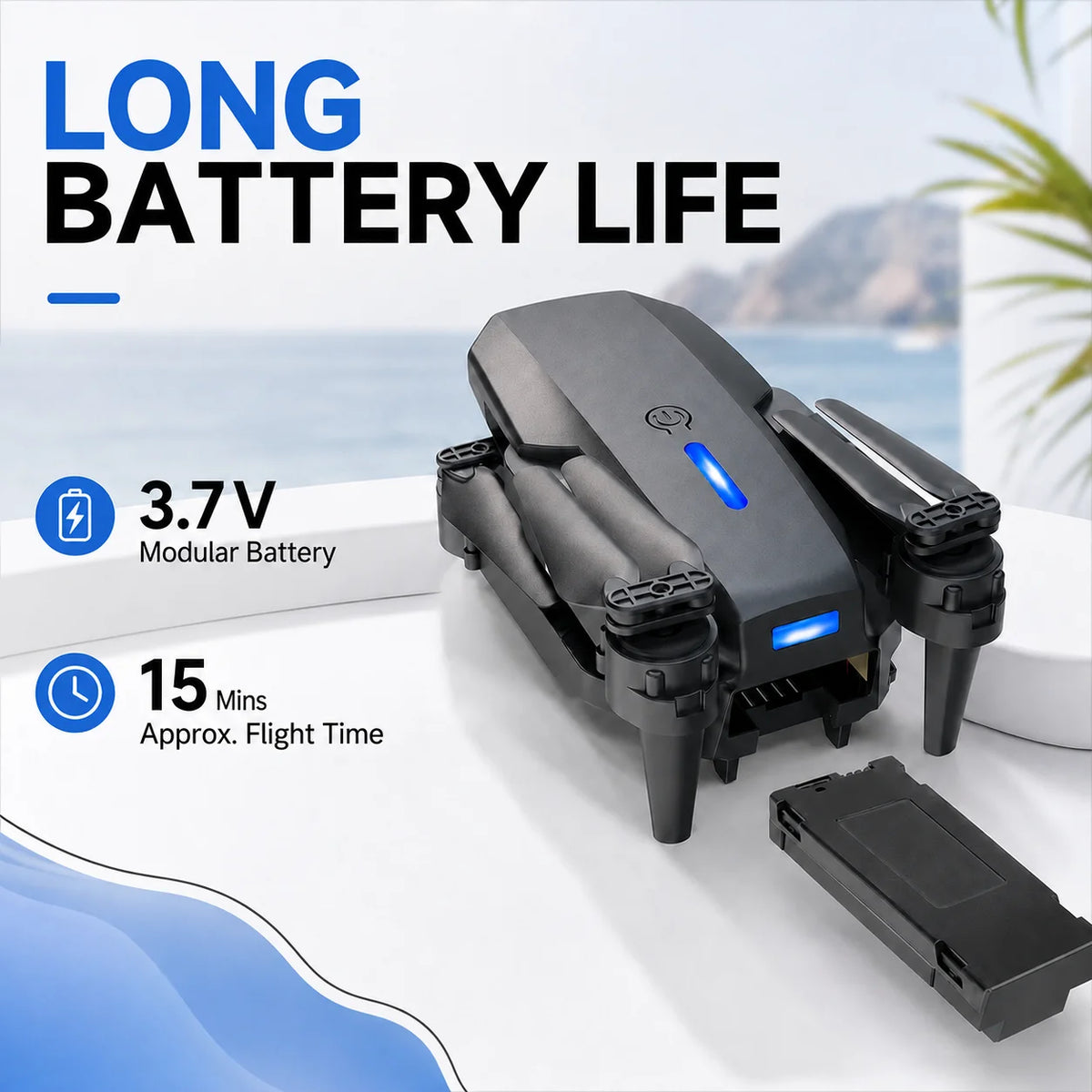 ZNLYRION 4K Dual Camera FPV RC Drone Foldable Quadcopter