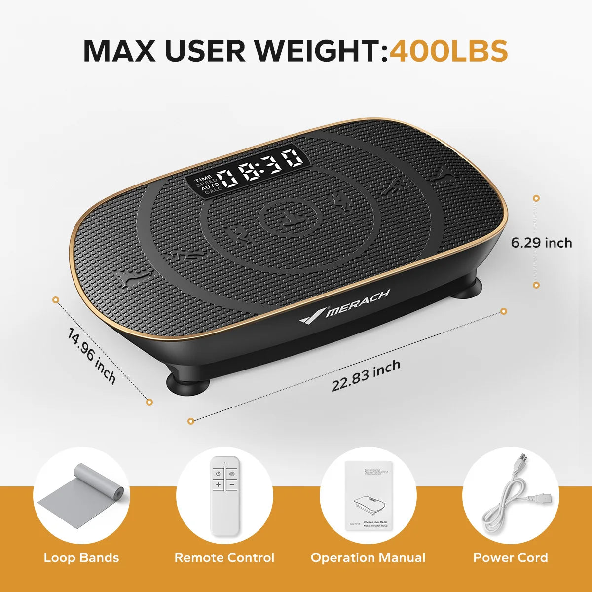 Merach Vibration Plate Exercise Machine For Whole Body Workout Fitness