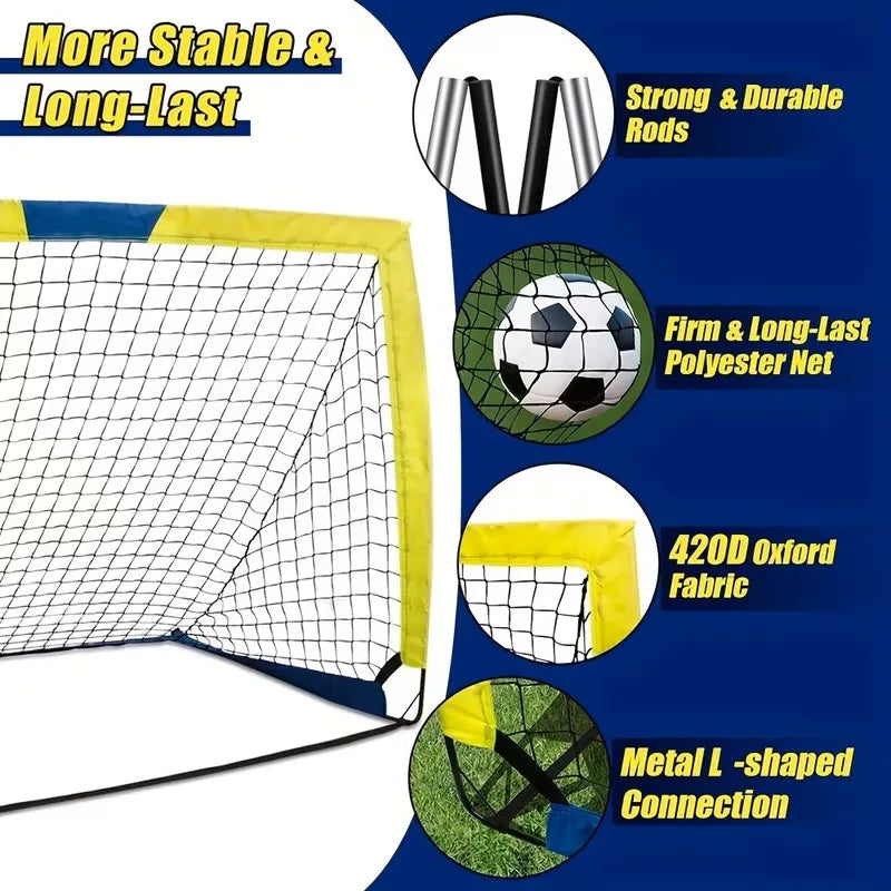 Portable Pop Up Soccer Goals For Indoor And Outdoor Play