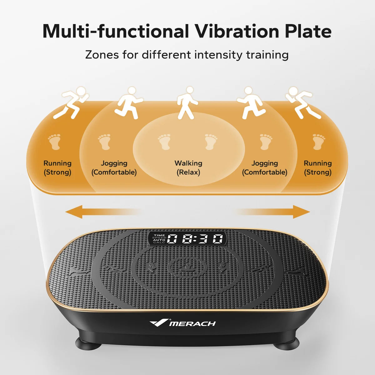 Merach Vibration Plate Exercise Machine For Whole Body Workout Fitness