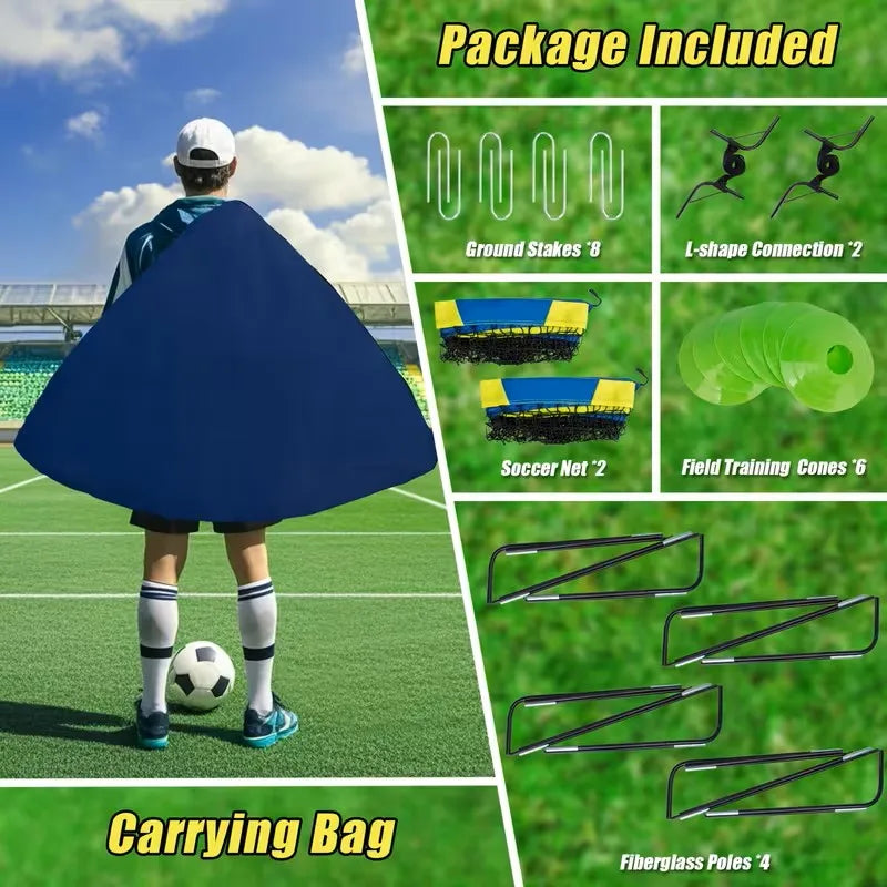 Portable Pop Up Soccer Goals For Indoor And Outdoor Play