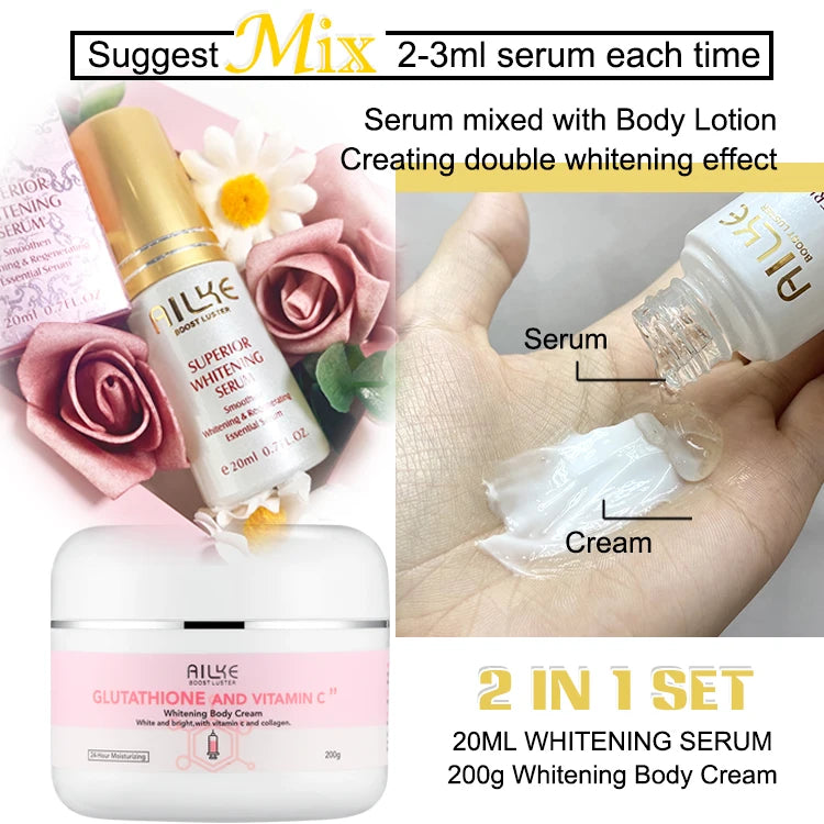 AILKE Vitamin C Whitening Moisturizing Face And Body Lotion
