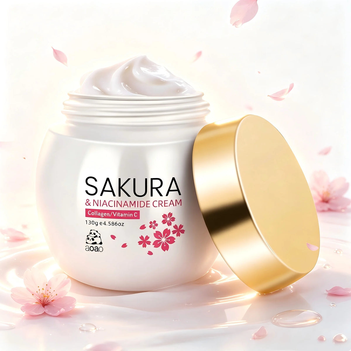 Aoao Sakura Face Cream Collagen Niacinamide Moisturizer For Dry Skin
