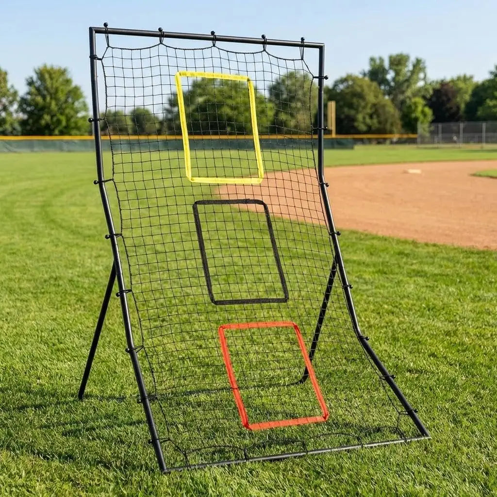 HiMiss Softball Back Net Rebounder For Pitching And Fielding Practice