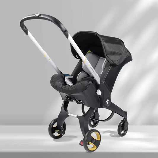 Foldable 3-In-1 Baby Stroller Travel System Car Seat Pram