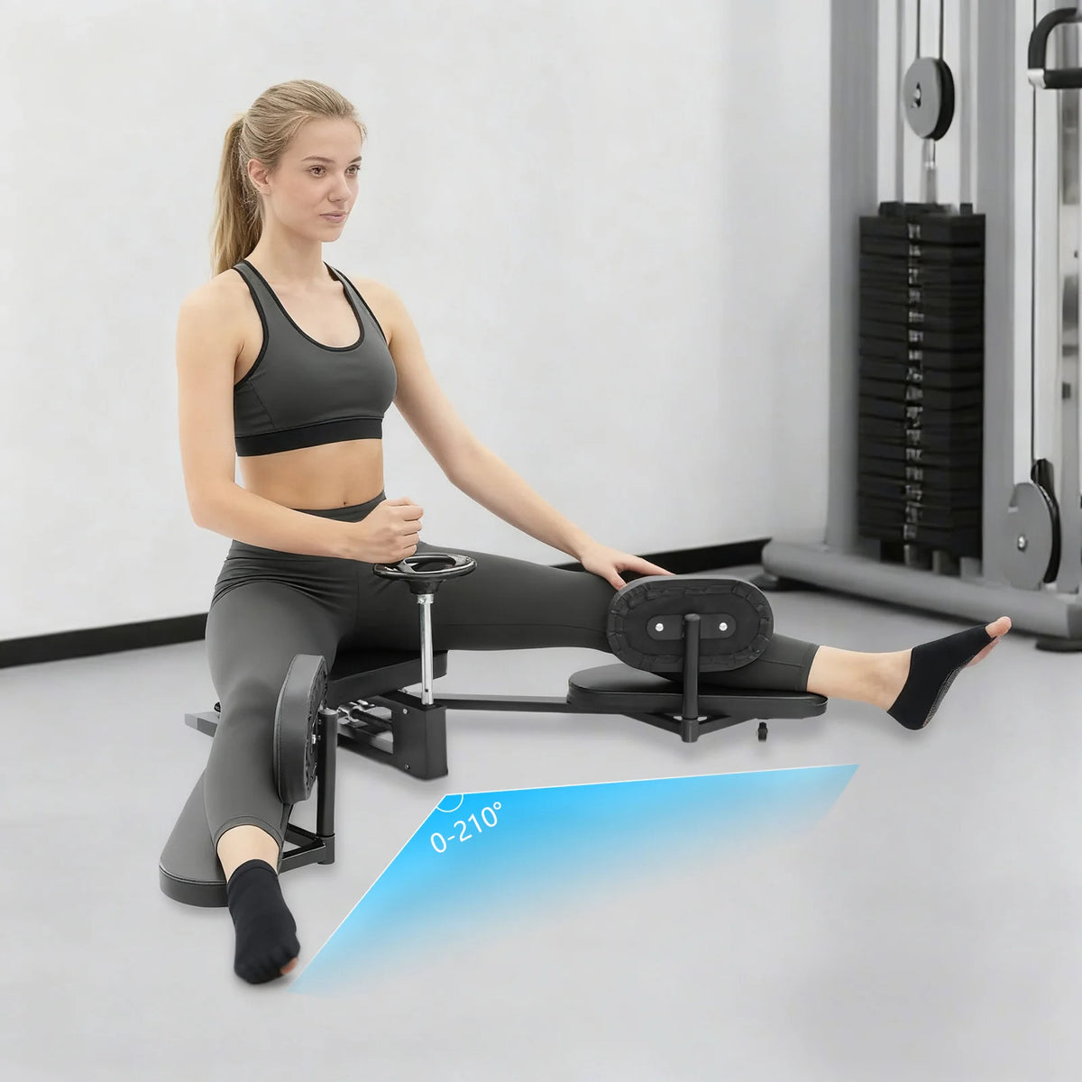 Heavy Duty Adjustable Leg Split Stretcher For Home Gym