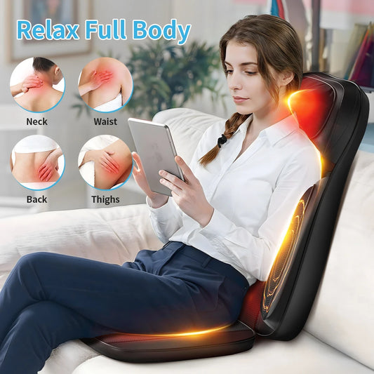 Himouta Shiatsu Neck Back Massager With Heat And Adjustable Chair
