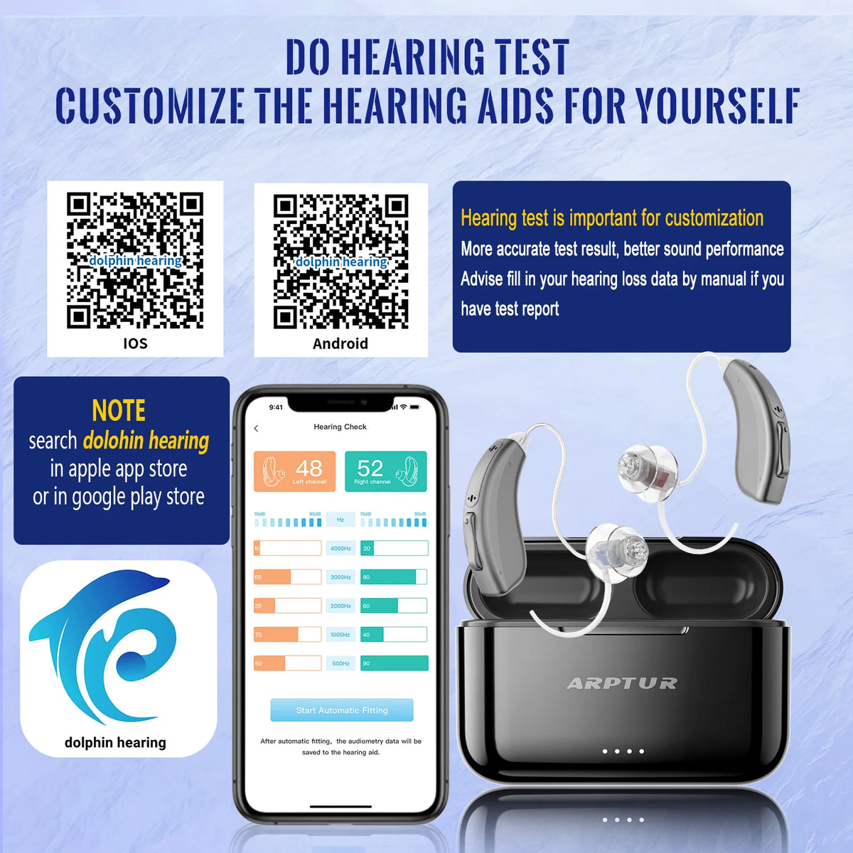 Zepau Bluetooth Rechargeable Hearing Aids With Noise Canceling APP Control