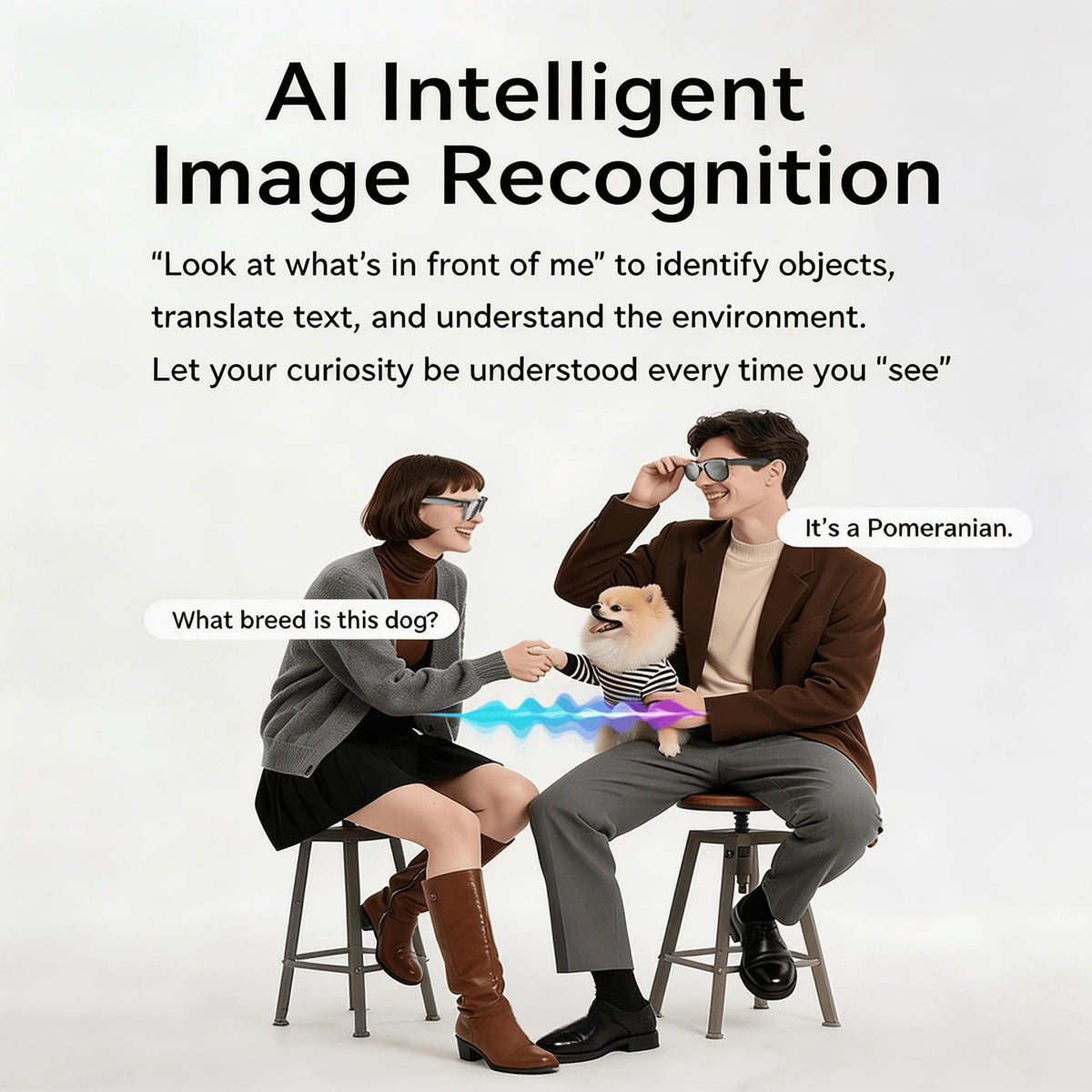 W&O Smart Camera Glasses With AI Translation And Audio