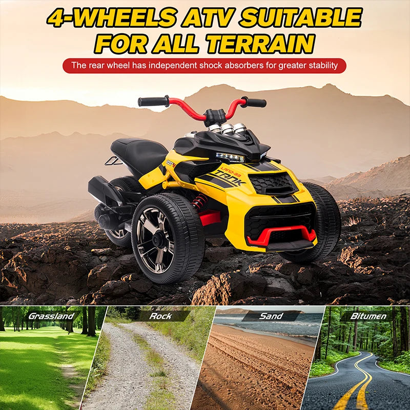 Mukidy 12V Kids ATV Electric Ride on Battery Vehicle