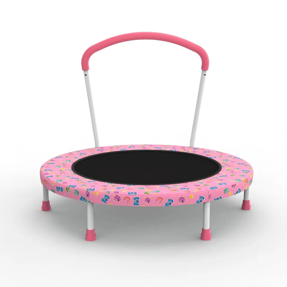 36 - inch Mini Trampoline for Kids Aged 1 - 6, Indoor & Outdoor Use, with Handle, Fun for Kids