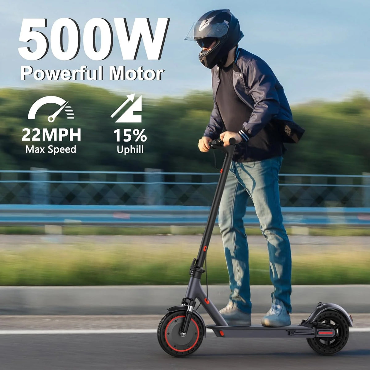 Aovopro 500W Foldable Electric Scooter For Adults With App Control