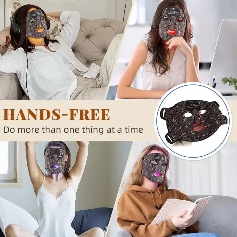 UBilli Led Near Infrared Light Therapy Face Mask Skin Rejuvenation