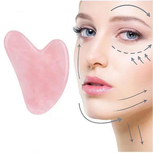 Smooth Polished Natural Jade Gua Sha Facial Massage Skincare Tool