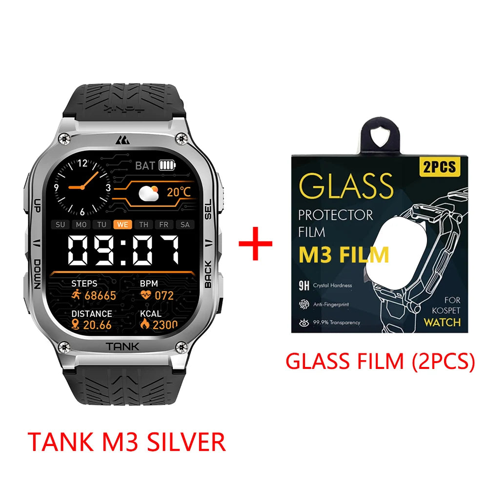 Kospet Tank M3 Smartwatch With Amoled Screen And Fitness Tracking