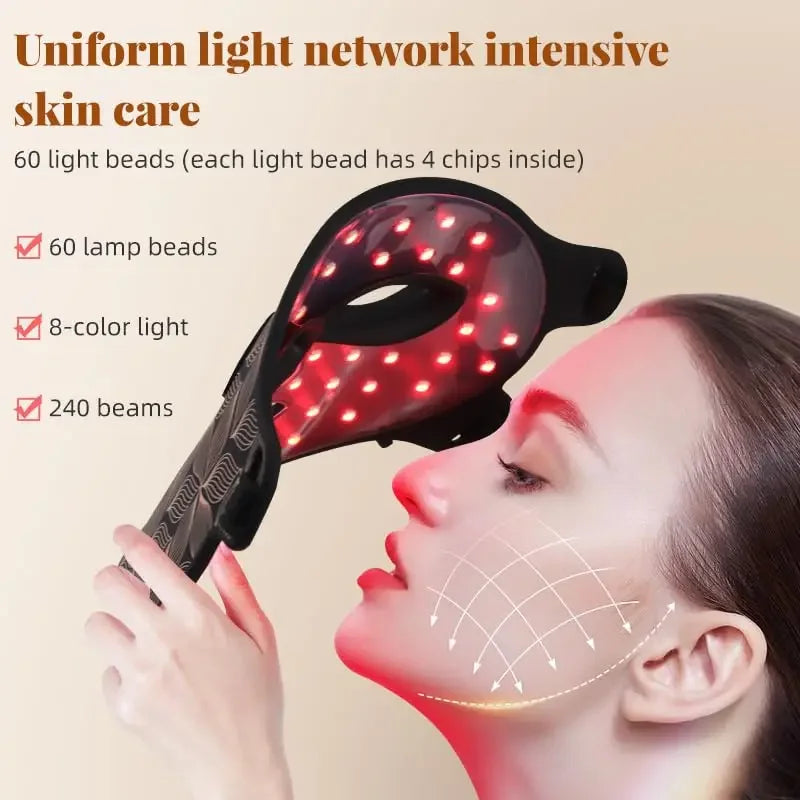 UBilli Led Near Infrared Light Therapy Face Mask Skin Rejuvenation