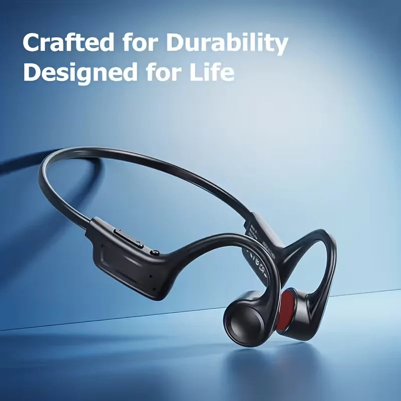 Open Ear Bone Conduction Headphones With Microphone For Running