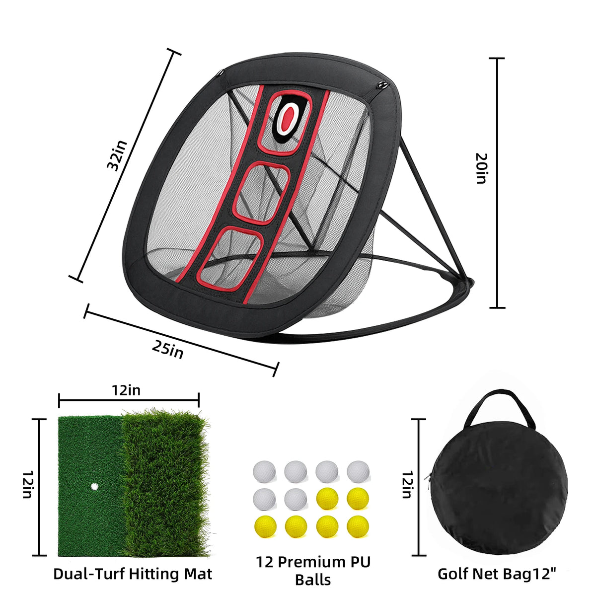 Aeswgofof Golf Practice Net For Chipping And Training