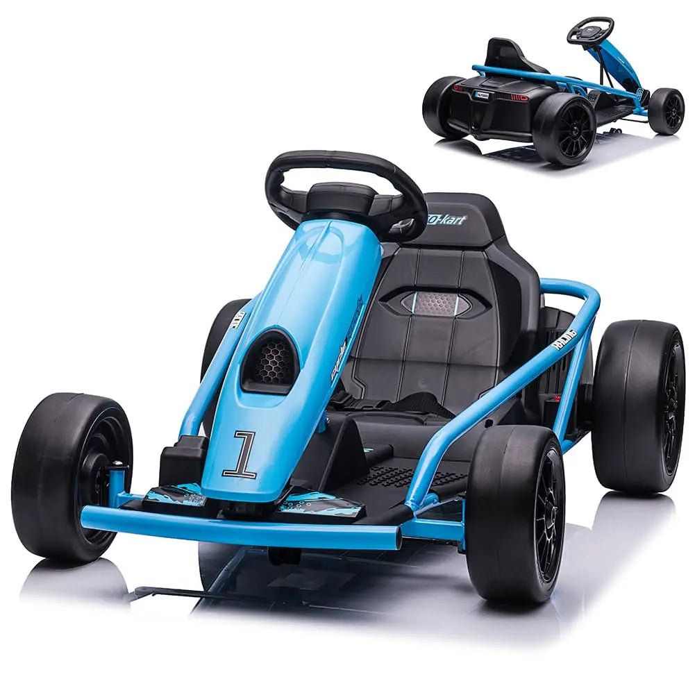 HiMiss 24V Electric Ride On Go Kart Kids Racing Toy