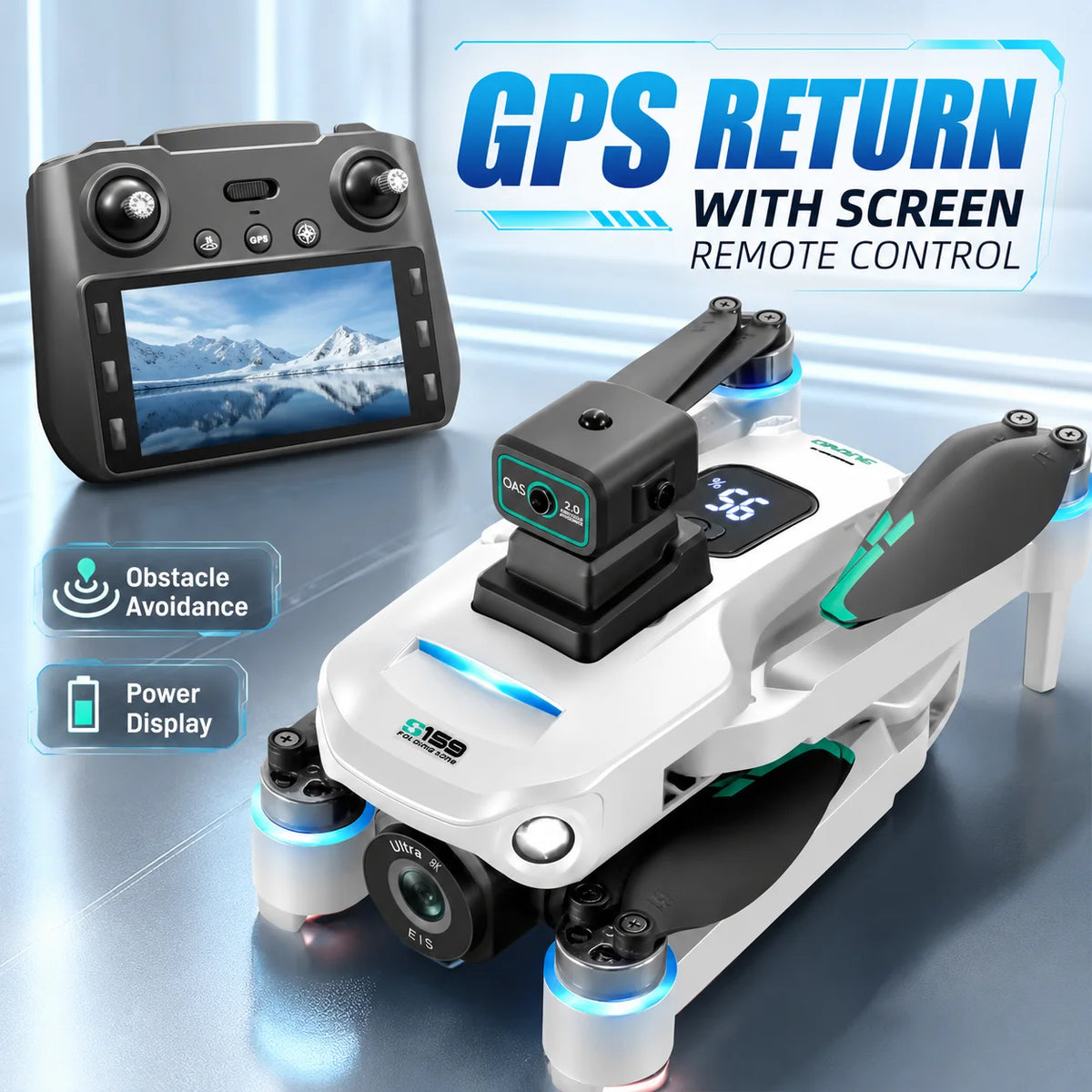 ZNLYRION S159 GPS Drone With 8K Camera 20 Minute Flight