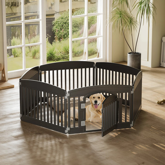 JHK Plastic Dog Playpen For Secure Indoor Outdoor Pet Containment