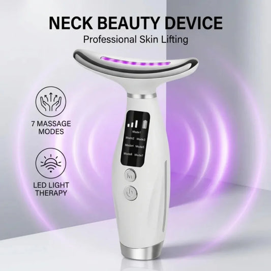 Hailicare Led Neck Face Massager With Heating And Vibration Therapy
