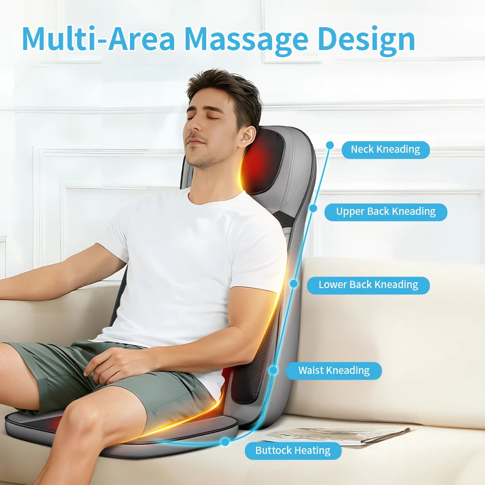 Himouta Shiatsu Neck Back Massager With Heat And Adjustable Chair