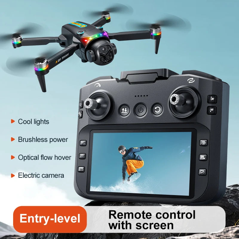 Evanovm K21Max Drone With Built In Screen And Auto Return
