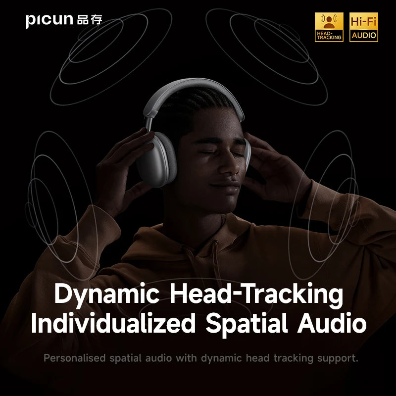 Picun F8 Pro Wireless Headphones Featuring Active Noise Cancellation