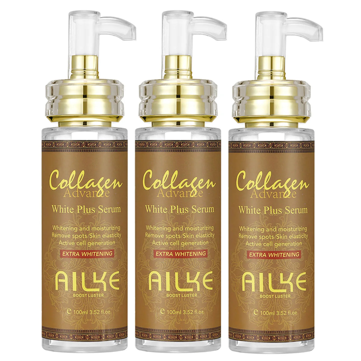 AILKE Collagen Whitening Set For All Skin Types, Lightening, Reduce Dark Spots, Freckles, Hyperpigmentation, Even Skin Tone