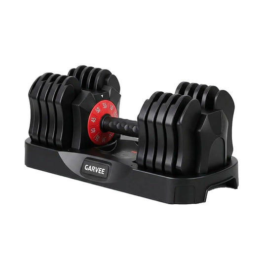 HiMISS Adjustable Dumbbell With Storage Tray For Home Strength Training