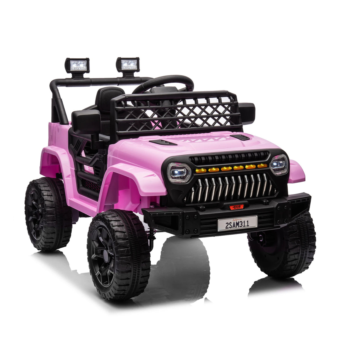 HiMiss Kids Electric Ride On Truck With Remote Control Speakers